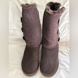 UGG Australia Bailey Button Tall Women's Chocolate Brown Winter Boots size 8